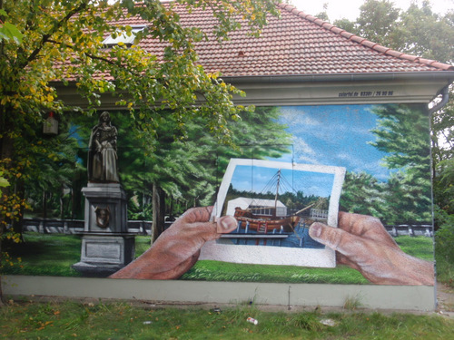 A mural.